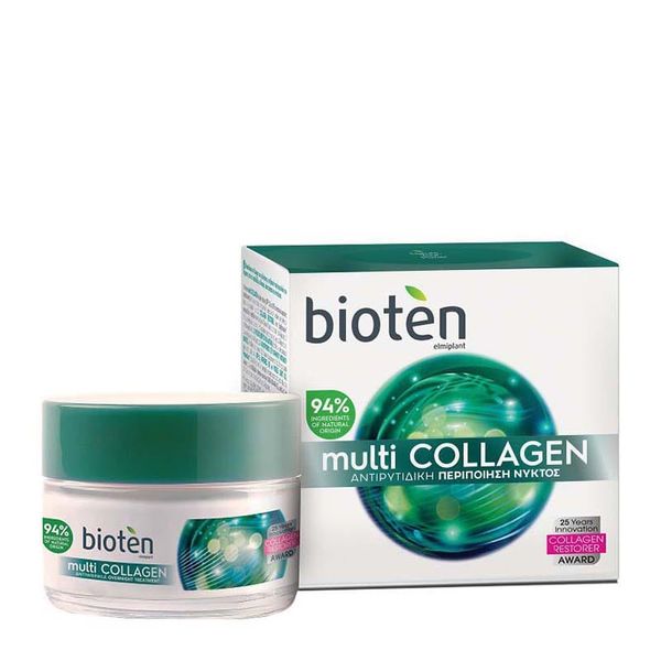 Bioten Multi Collagen Αντιρυτιδική Θεραπεία Νύχτας 50ml