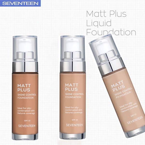 Seventeen – Matt Plus Liquid Foundation SPF20
