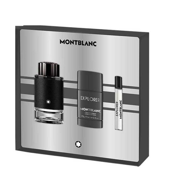 MontBlanc - Explorer EDP 100ml & Deodorant Stick 75gr & EDP 7,5ml - Set