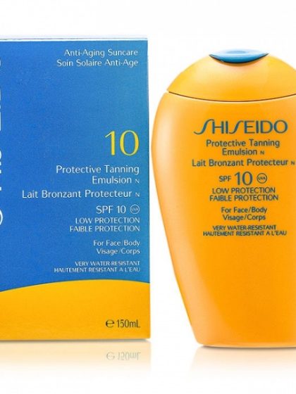 Shiseido -Protective Tanning Emulsion SPF10 Face/Body, 150ml