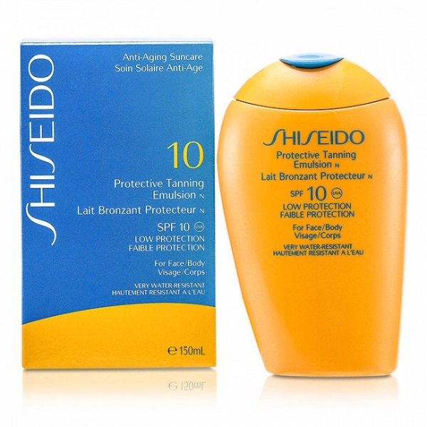 Shiseido -Protective Tanning Emulsion SPF10 Face/Body, 150ml