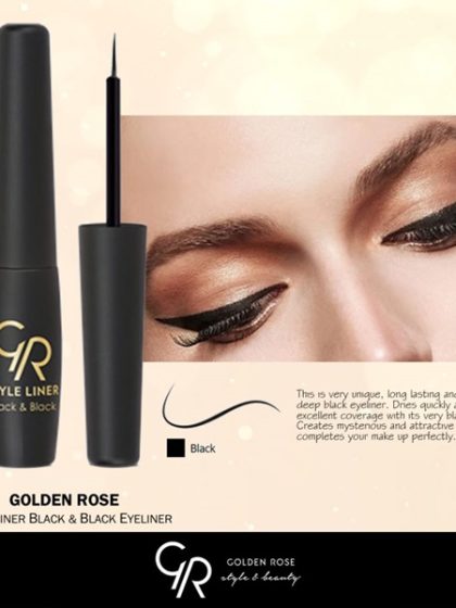 Golden Rose - Style Liner Black & Black