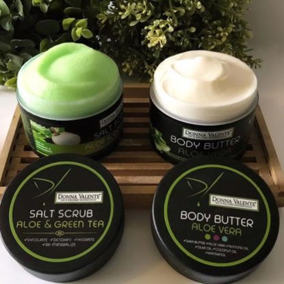 Donna Valente - Body Salt Scrub Aloe & Green Tea