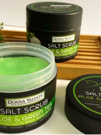 Donna Valente - Body Salt Scrub Aloe & Green Tea