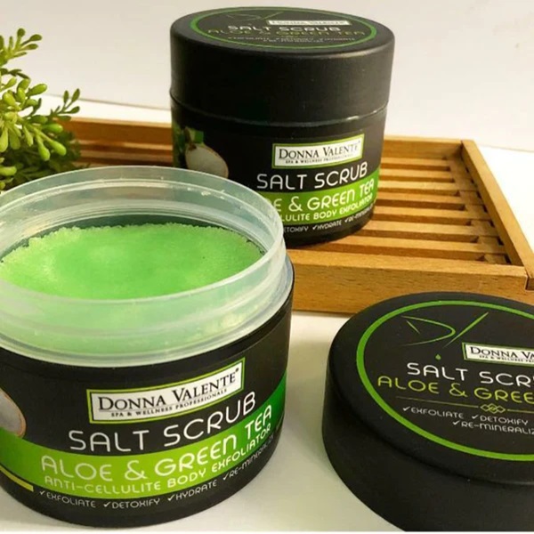 Donna Valente - Body Salt Scrub Aloe & Green Tea