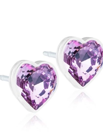 Blomdahl - Medical Plastic Heart Light Amethyst