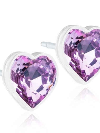 Blomdahl - Medical Plastic Heart Light Amethyst