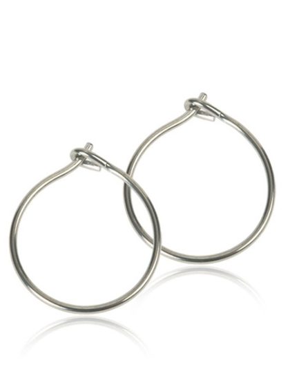 Blomdahl - Natural Titanium 12mm Safety Ear Ring A