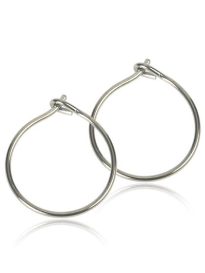 Blomdahl - Natural Titanium 14mm Safety Ear Ring A