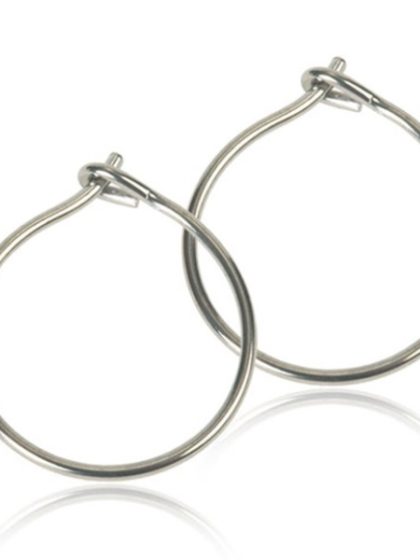 Blomdahl - Natural Titanium 14mm Safety Ear Ring A