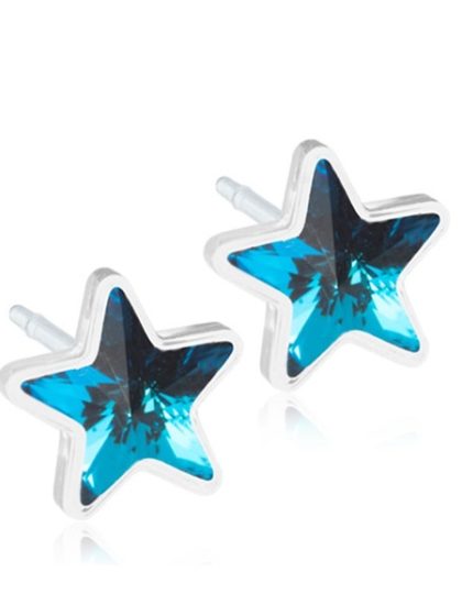 Blomdahl - Medical Plastic Star Aquamarine