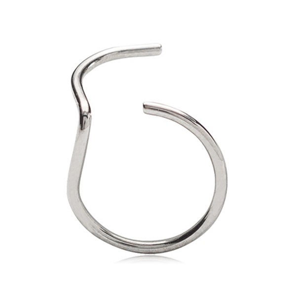 Blomdahl – Natural Titanium Ring Right – Nose