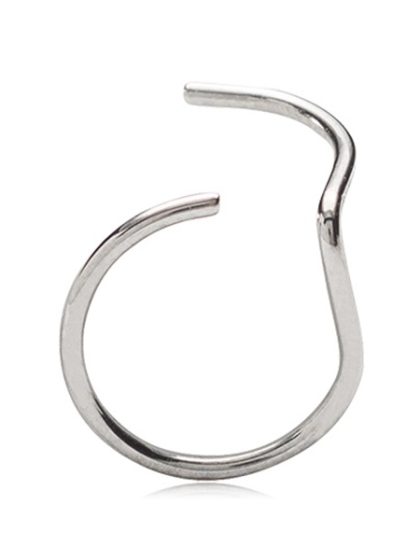 Blomdahl – Natural Titanium Ring Left – Nose